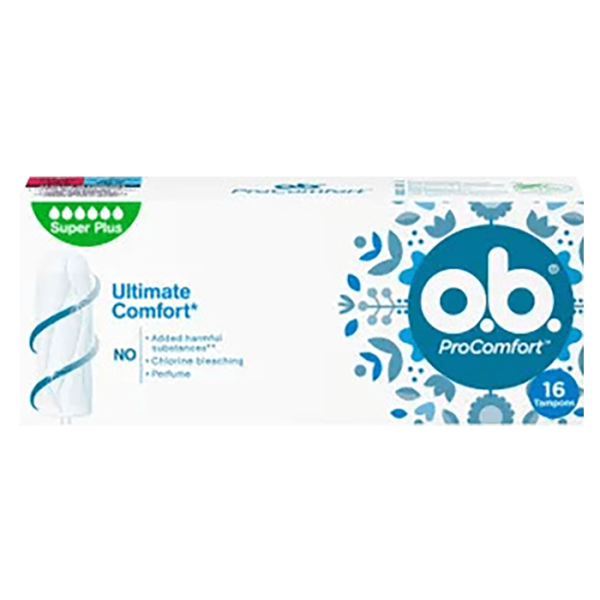 OB PROCOMFORT SUPER PLUS TAMPONY 16 SZT